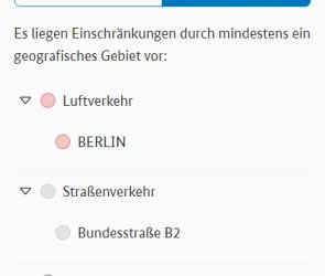 Überlappende Geografische Gebiete angezeigt