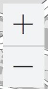 Zoom in / out button