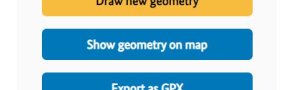 "Show geometry on map" button in the "Geometry" menu "Show geometry on map" button in the "Geometry" menu